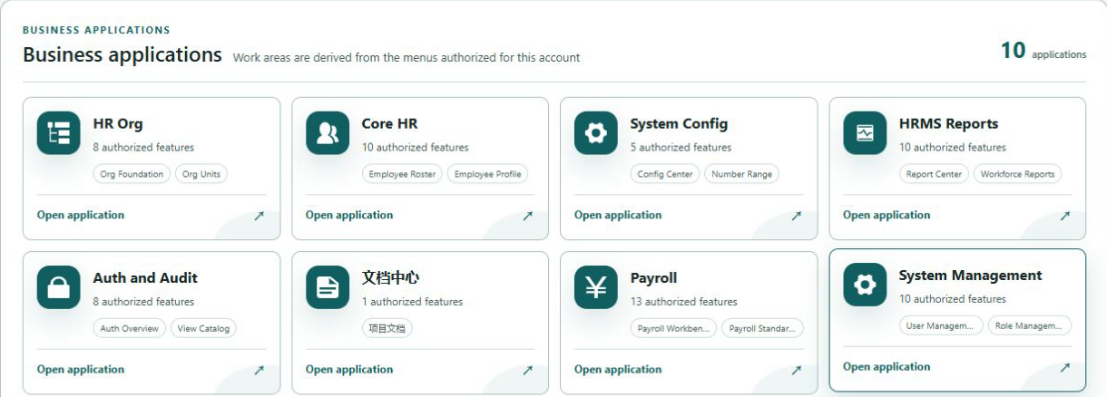 Current HCM workforce operations interface